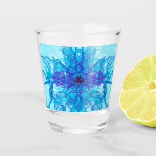 Vaso De Chupito HUMO AZUL - Arte Fractal -