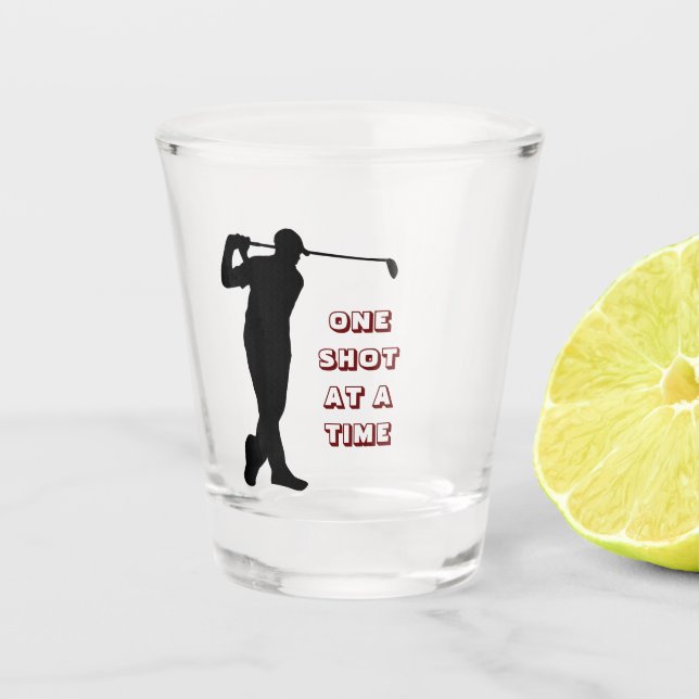 Vaso De Chupito Humor de golf (Anverso)