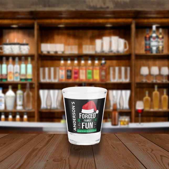 Vaso De Chupito Humor de Navidades divertidos de familias forzadas (Subido por el creador)