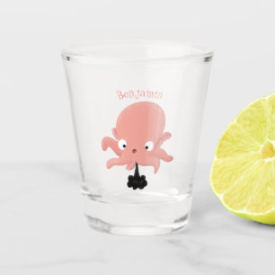 Vaso De Chupito Humor de personalizado de pulpo de bebé de color r