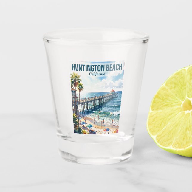 Vaso De Chupito Huntington Beach EE. UU. (Anverso)
