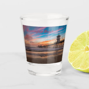 Vaso De Chupito Huntington Beach Pier al atardecer