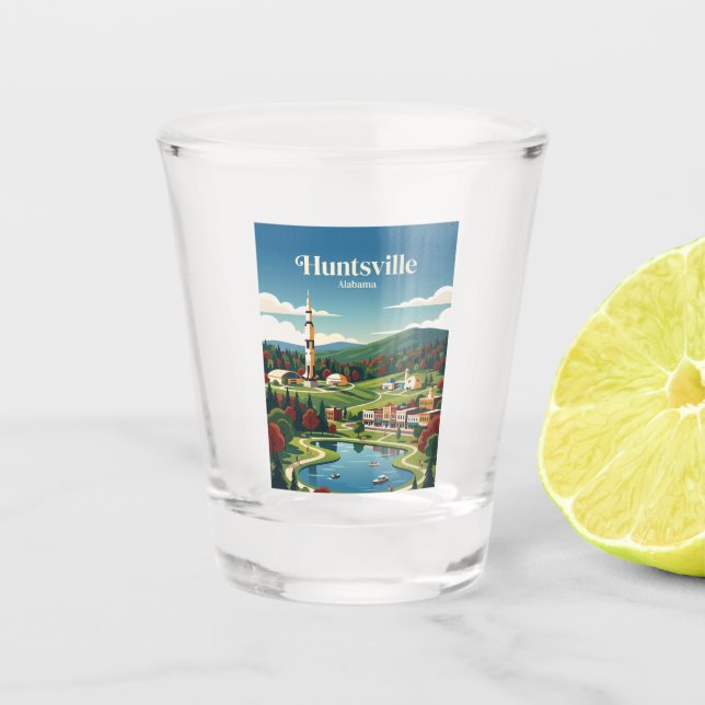 Vaso De Chupito Huntsville Alabama (Anverso)
