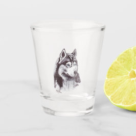 Vaso De Chupito Husky siberiano