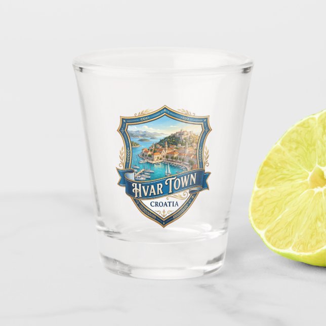 Vaso De Chupito Hvar Croacia (Anverso)