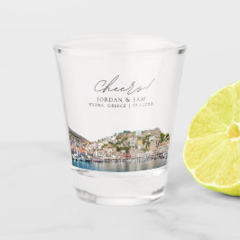 Vaso De Chupito Hydra Photo Wedding Favor de la Salud Vidrio Dispa