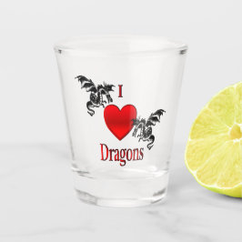 Vaso De Chupito I Heart Dragons