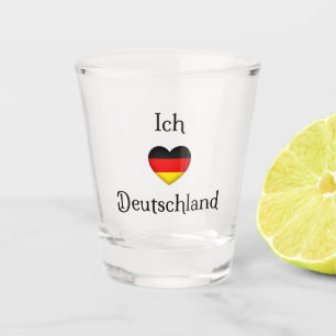 Vaso De Chupito "I Heart Germany" viajero al mundo del orgullo ale