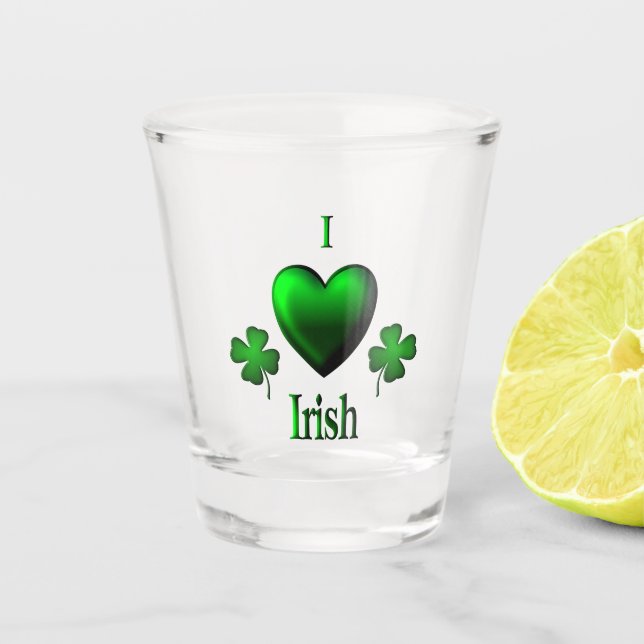 Vaso De Chupito I Heart Irish (Anverso)