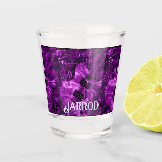 Vaso De Chupito I Love Rock 'N Roll Electric Guitar Personalized (Anverso)
