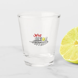 Vaso De Chupito I Love Senior Softball Bottle Cooler