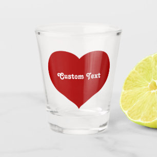 Vaso De Chupito Icono de corazón plano