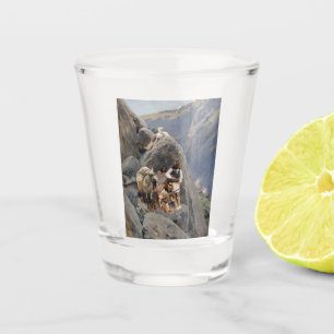 Vaso De Chupito Iconos de los nativos americanos: Guerreros Apache