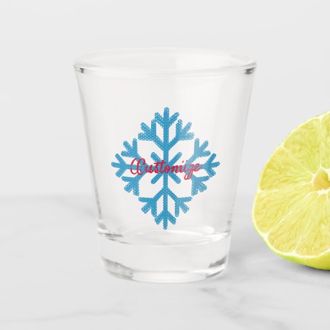 Vaso De Chupito Icy Blue Snowflake Thunder_Cove (Anverso)