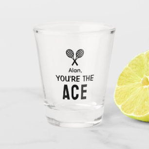 Vaso De Chupito Idea de regalo divertida para tenista con nombre p