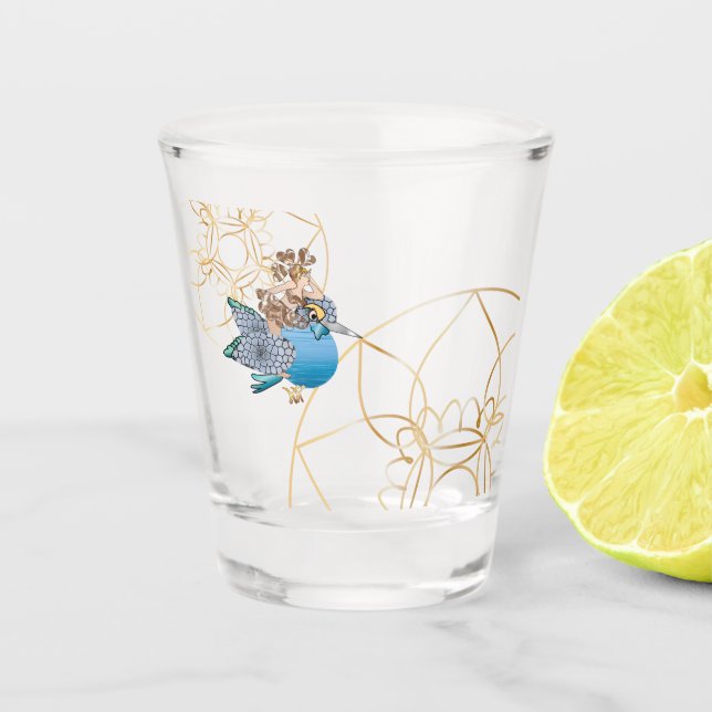 Vaso De Chupito Il pesce che amava l' uccellino (Anverso)