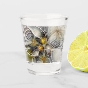 Vaso De Chupito Ilusión óptica abstracta fractal 3D con profundida