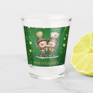 Vaso De Chupito Ilustración alegre de fiesta del Día de San Patric