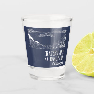 Vaso De Chupito Ilustración artística del Parque Nacional Lago del