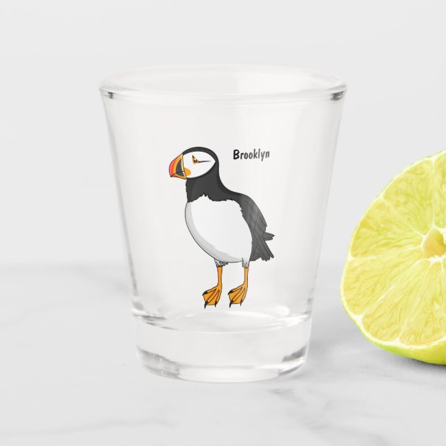 Vaso De Chupito Ilustracion atlántico (Anverso)
