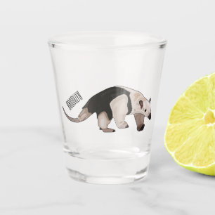 Vaso De Chupito Ilustración de dibujos animados de Tamandua