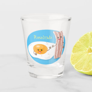 Vaso De Chupito Ilustracion de huevo de kawaii y personalizado de 