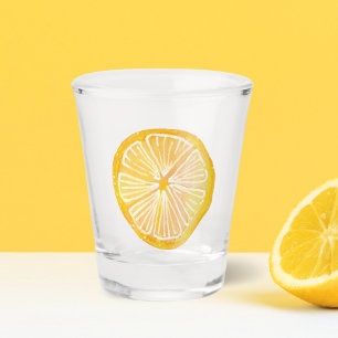 Vaso De Chupito Ilustración de limón