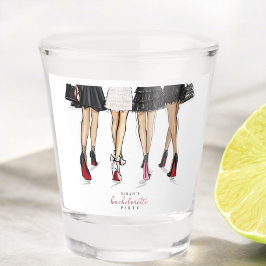 Vaso De Chupito Ilustracion de Moda de Bachelorette de la ciudad d
