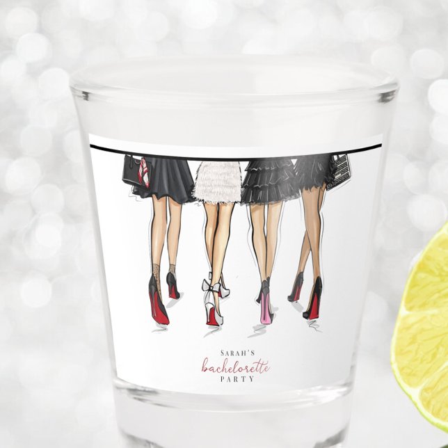 Vaso De Chupito Ilustracion de Moda de Bachelorette de la ciudad d (Subido por el creador)