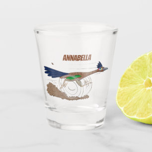 Vaso De Chupito Ilustracion de pájaro personalizado de pista diver