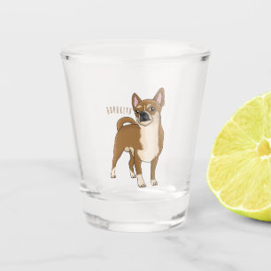 Vaso De Chupito Ilustracion de personalizado chihuahua