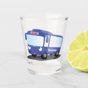 Vaso De Chupito Ilustracion de personalizado de autobús moderno az