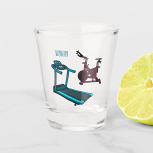 Vaso De Chupito Ilustracion de personalizado de bicicletas de hila