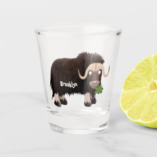 Vaso De Chupito Ilustracion de personalizado de buey hongo