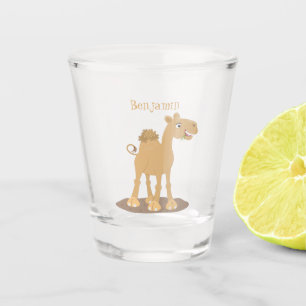 Vaso De Chupito Ilustracion de personalizado de camello alegre y s
