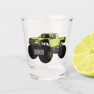 Vaso De Chupito Ilustracion de personalizado de camión de monstruo
