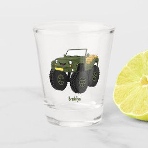 Vaso De Chupito Ilustracion de personalizado de camión monstruo ve