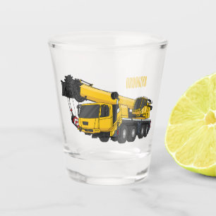 Vaso De Chupito Ilustracion de personalizado de camiones Crane