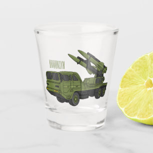 Vaso De Chupito Ilustracion de personalizado de camiones de misile