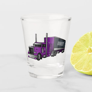 Vaso De Chupito Ilustracion de personalizado de camiones semirremo
