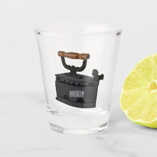 Vaso De Chupito Ilustracion de personalizado de carbón vegetal