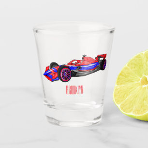 Vaso De Chupito Ilustracion de personalizado de coches de carreras