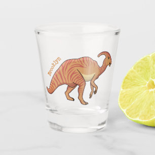 Vaso De Chupito Ilustracion de personalizado de dinosaurios de par