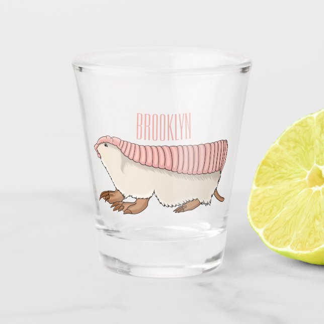 Vaso De Chupito Ilustracion de personalizado de hadas rosadas (Anverso)