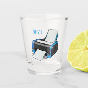 Vaso De Chupito Ilustracion de personalizado de impresora