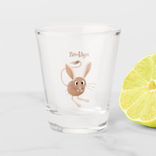 Vaso De Chupito Ilustracion de personalizado de jerboa larga y cor