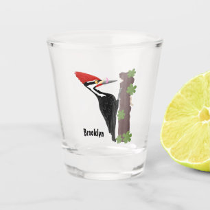 Vaso De Chupito Ilustracion de personalizado de pájaros carpintero