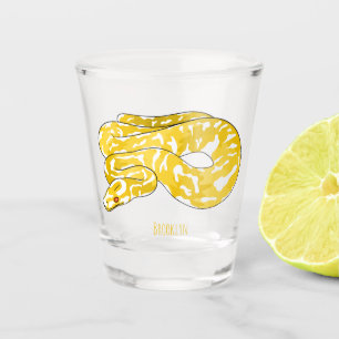 Vaso De Chupito Ilustracion de personalizado de pitón birmano