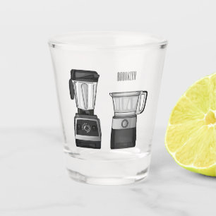 Vaso De Chupito Ilustracion de personalizado de procesador y mezcl