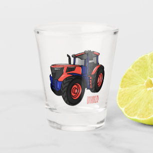 Vaso De Chupito Ilustracion de personalizado de tractores